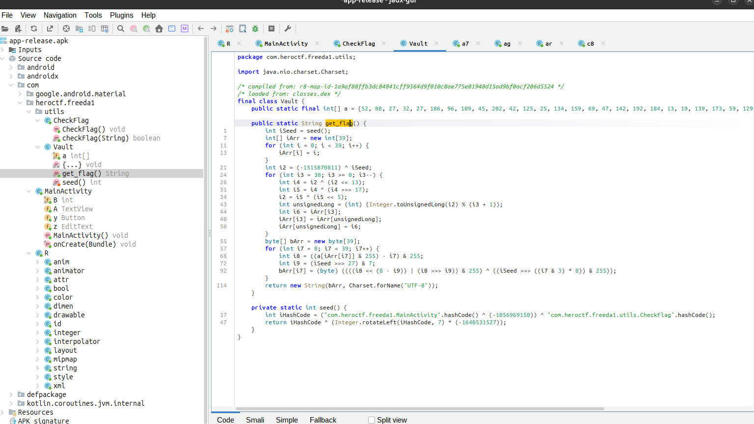 APK source code in JADX